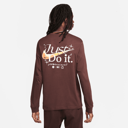 Nike Sportswear Brown Long-Sleeve T-Shirt