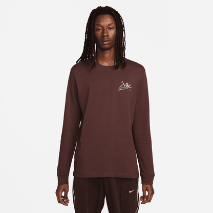 Nike Sportswear Brown Long-Sleeve T-Shirt