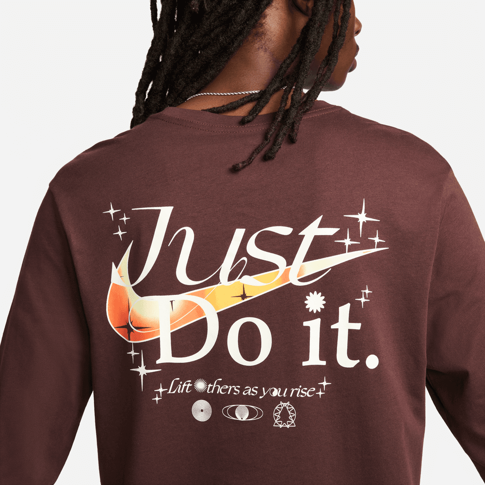 Nike Sportswear Brown Long-Sleeve T-Shirt