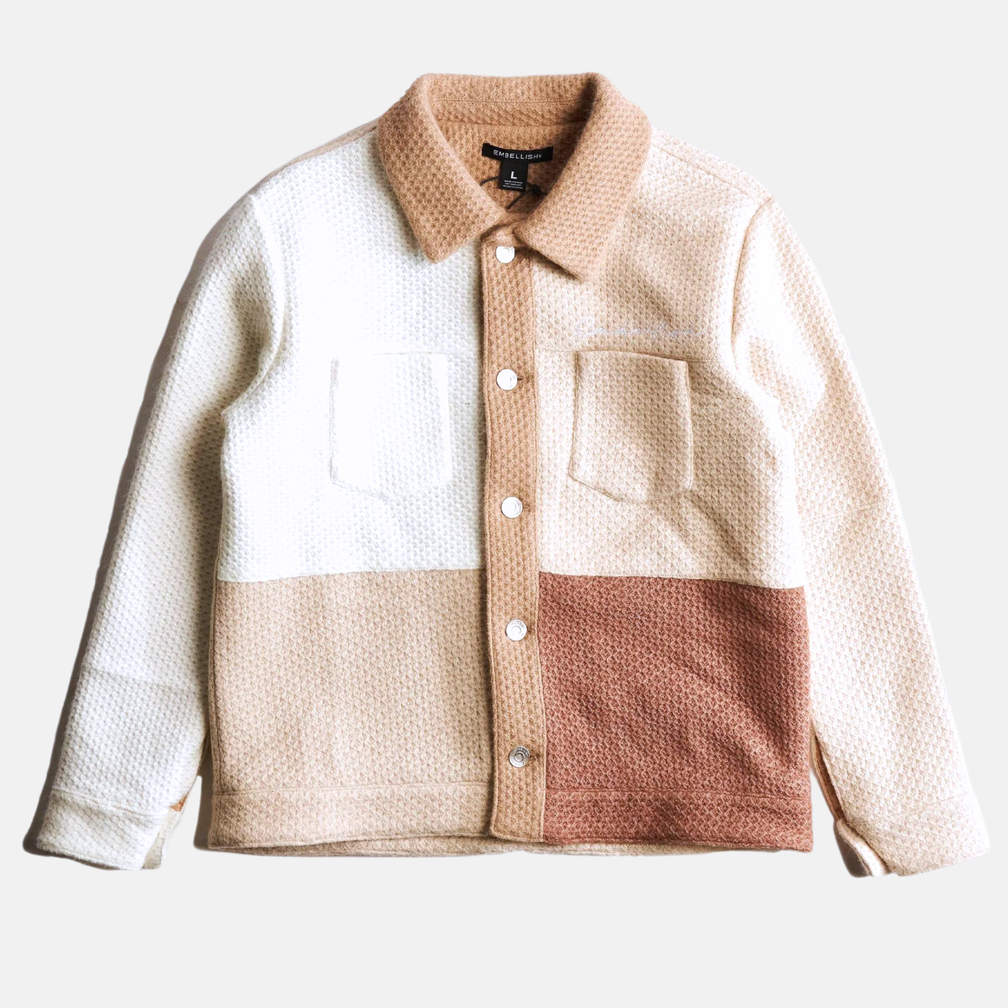 Embellish Brown Leonard Knit Jacket