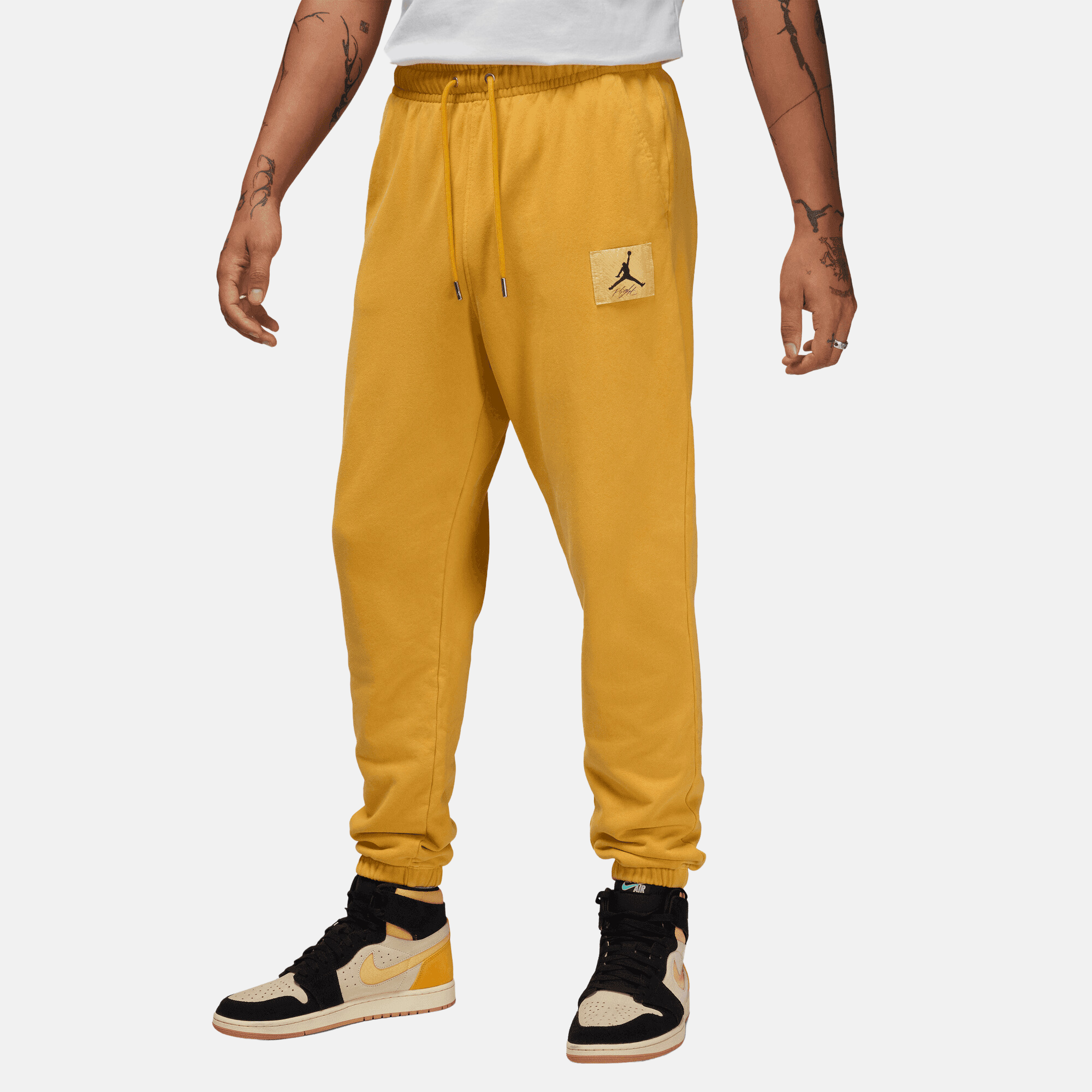 Air Jordan Yellow Ochre Flight Fleece Sweatpants