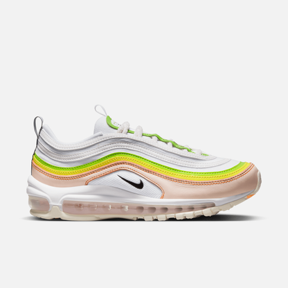 Athletic Shoes Nike Air Max 97 White Pink Yellow Nike Women's Air Max 97 'Feel Love' – Puffer Reds