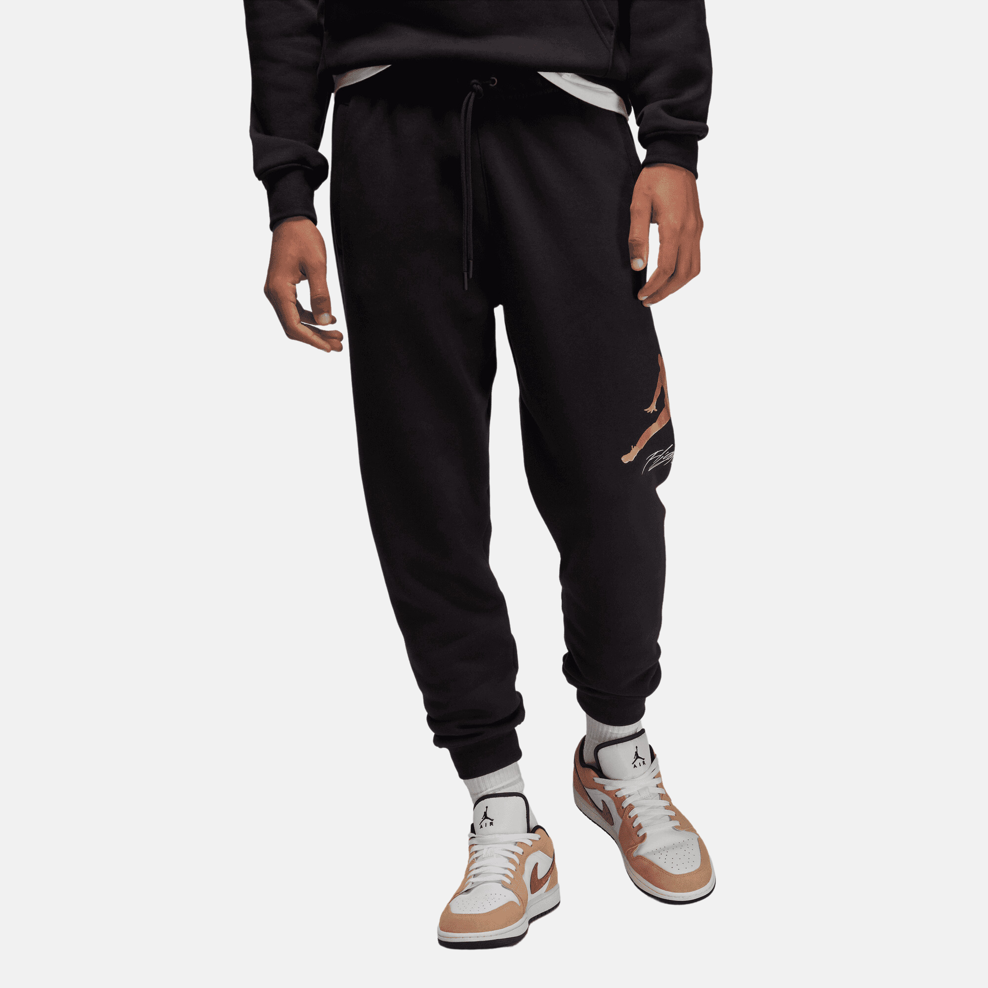 Air Jordan Essentials Black Fleece Baseline Pants