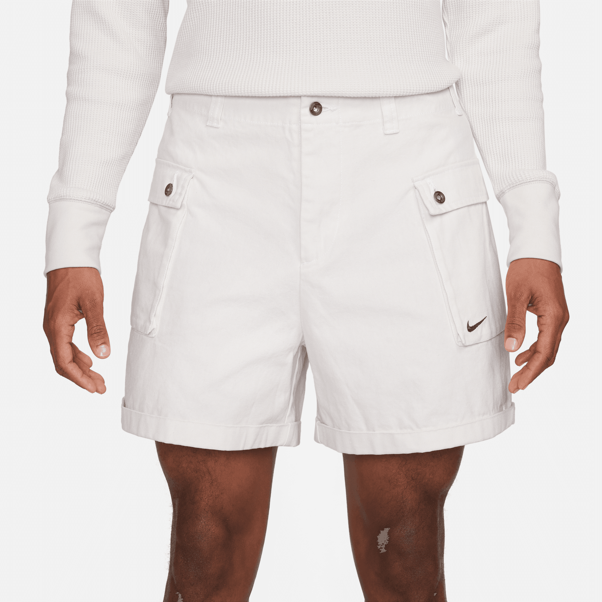 Nike Life Men's Woven P44 White Cargo Shorts