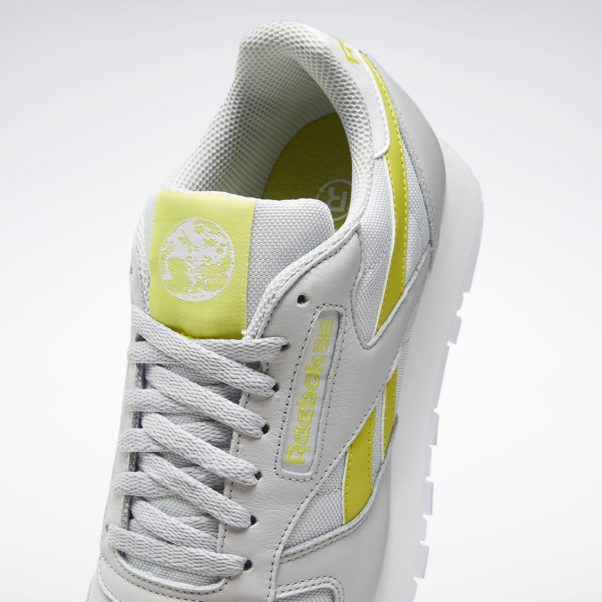 Reebok Leather Classic White Yellow - Puffer Reds