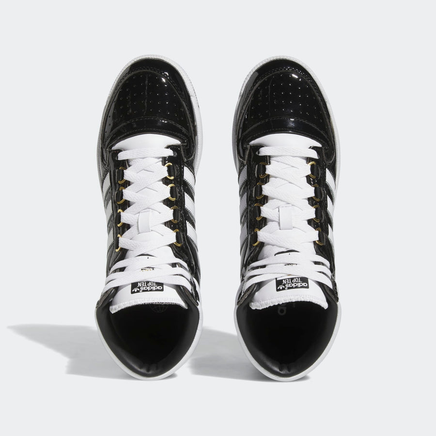 Adidas Top Ten Patent Leather Black White Adidas