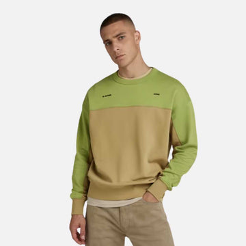 G-Star Color Block Sweater Green G-Star Raw