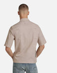 G-Star Pocketony Service Reg Shirt S/S Tiki Linen Tan G-Star Raw