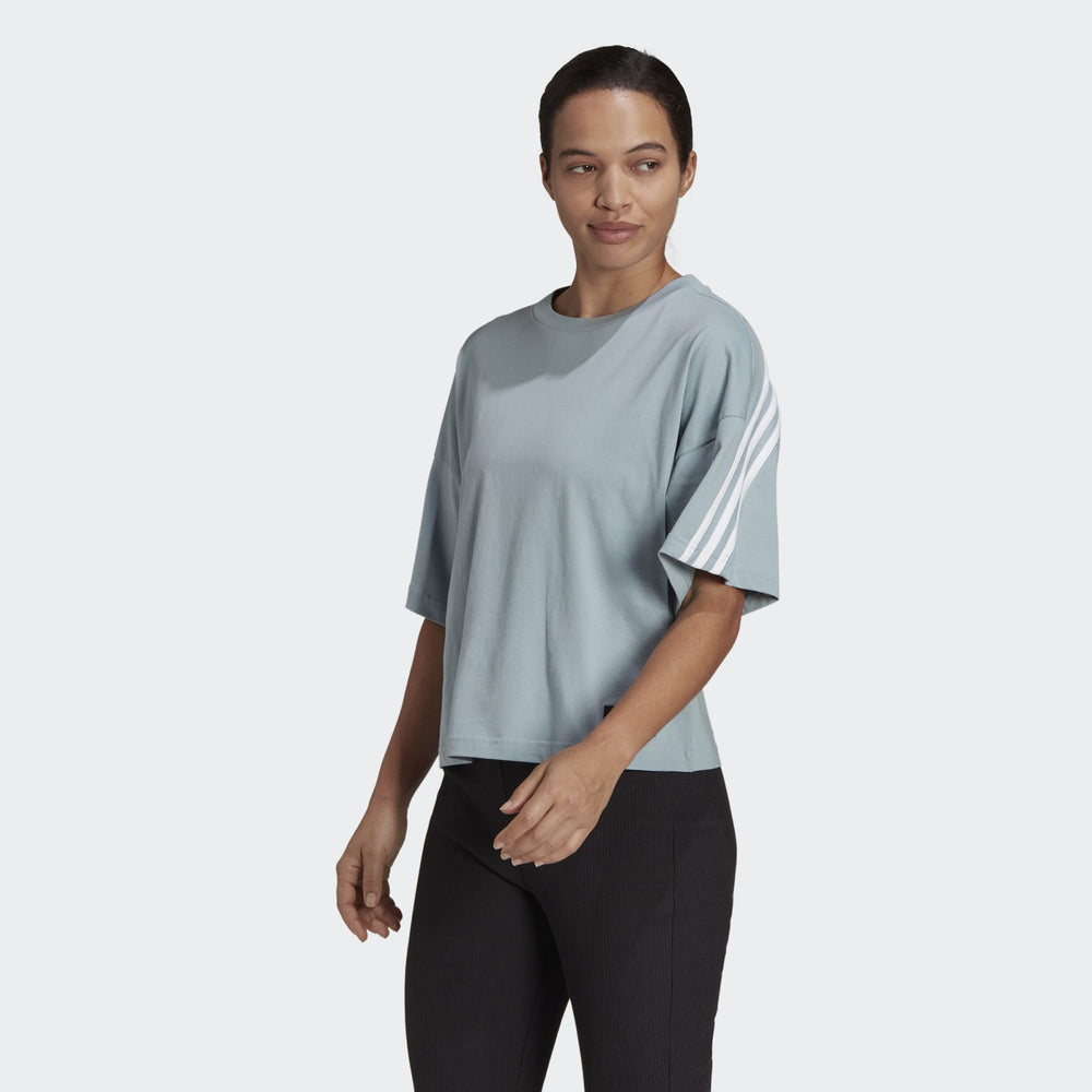 Adidas Women's Future Icon 3s Tee Teal Adidas