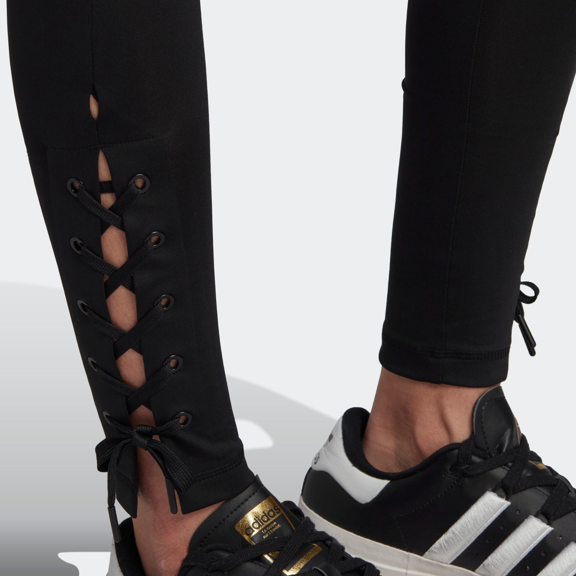 Adidas Women's Laced Ankle Legging Black Adidas