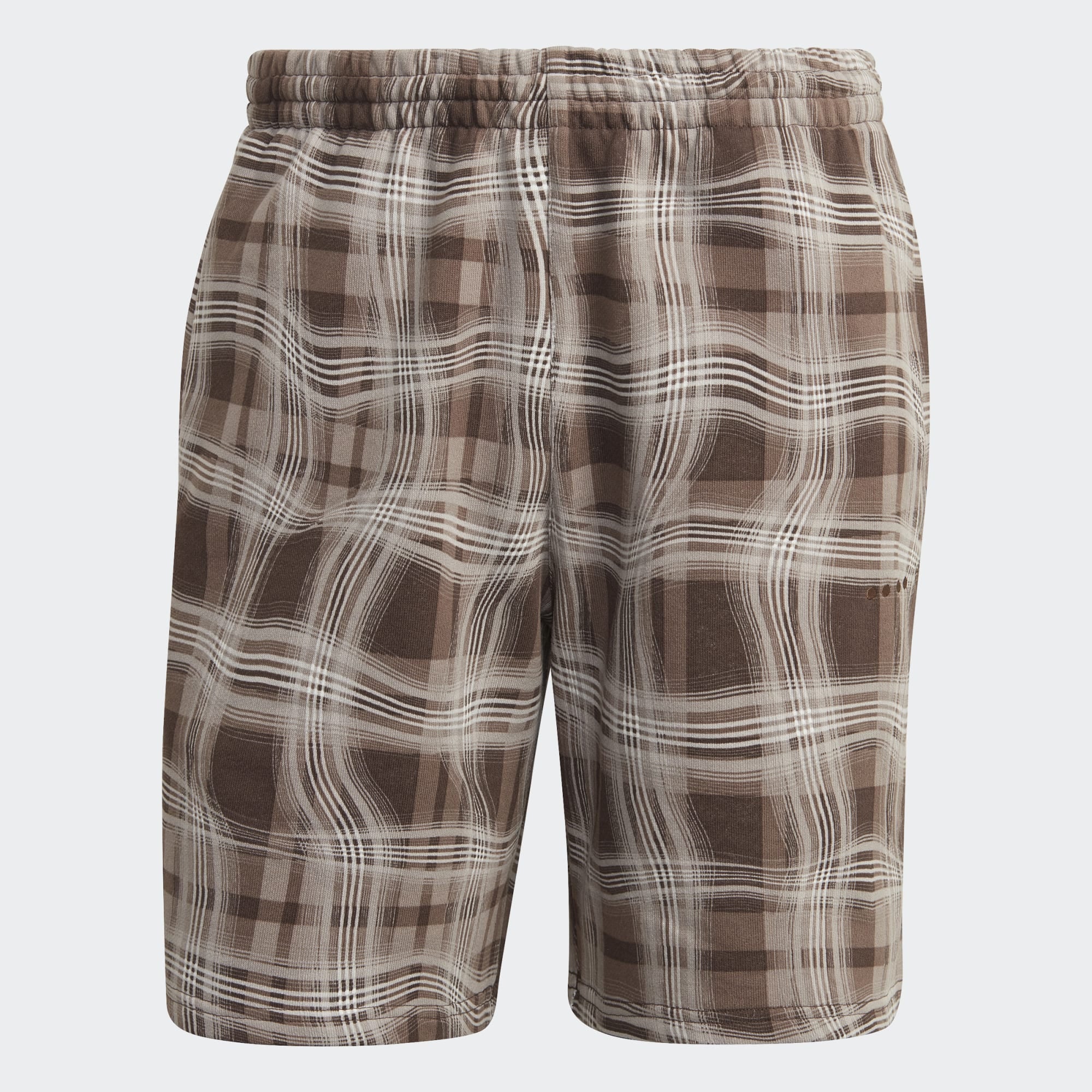 Adidas AOP Plaid Short Chalky Brown - Puffer Reds