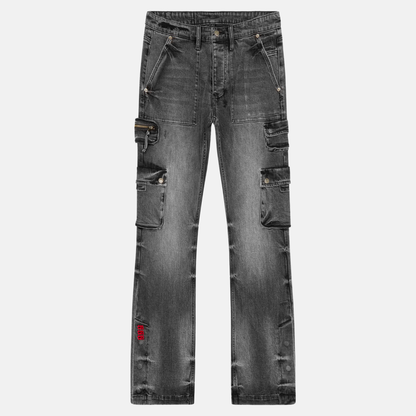 Ksubi x Juice WRLD 999 Bronko Cargo Black Jeans