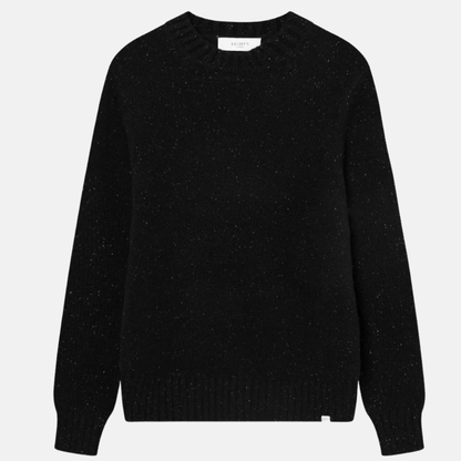 Les Deux Black Gary Fleck Wool Roundneck Sweater