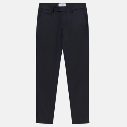 Les Deux Dark Navy Como Herringbone Suit Pants