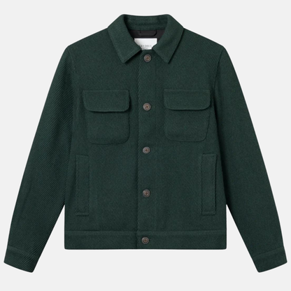 Les Deux Pine Green Nash 2.0 Wool Hybrid Jacket