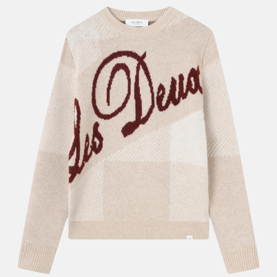 Les Deux Light Sand Buffalo Recycled Knit Sweater