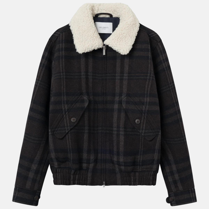 Les Deux Gunnar Check Wool Jacket