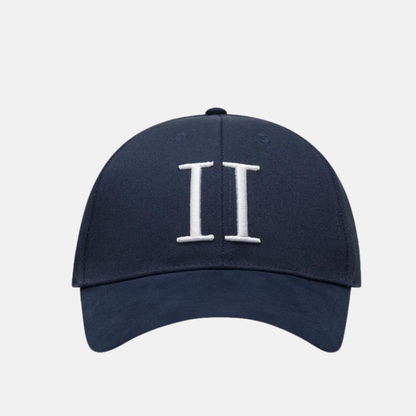 Les Deux Dark Navy Baseball Cap Suede II