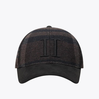 Les Deux Baseball Cap Check Wool