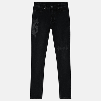 Ksubi Van Winkle Lock Up Black Jeans