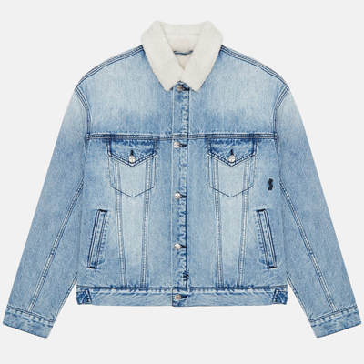 Ksubi Oh G Mid Blue Sherpa Jacket