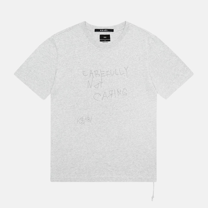 Ksubi Not Caring Kash Grey Marle T-Shirt