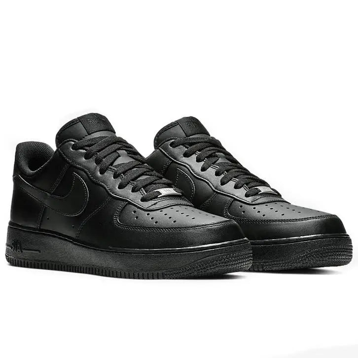 Nike Air Force 1 Low '07 'Triple Black' - Puffer Reds