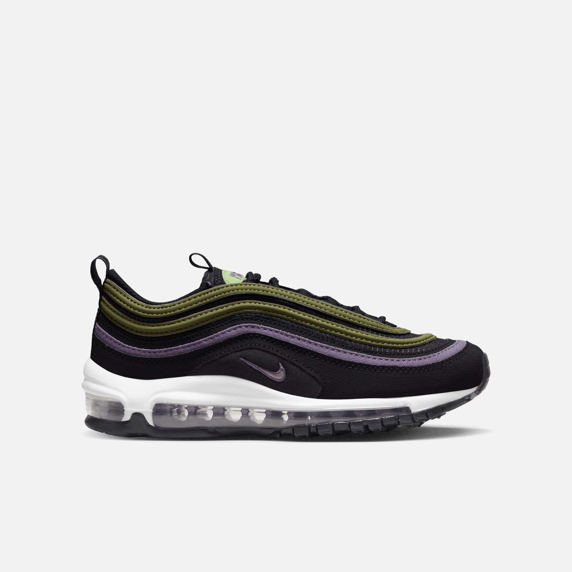 Nike Air Max 97 (GS) Black Purple Green Puffer Reds