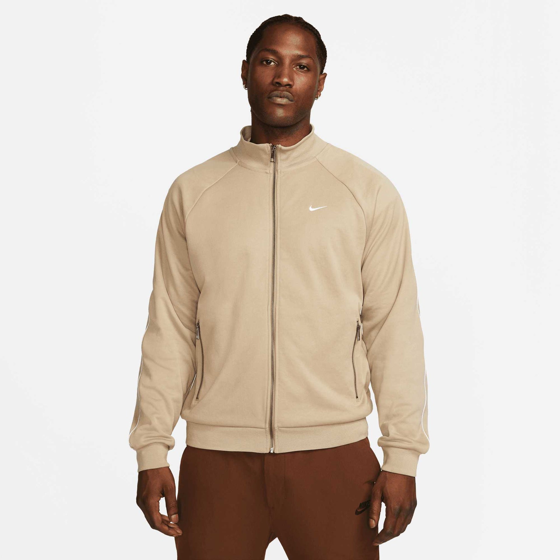 Nike Authentics Khaki Track Jacket - Puffer Reds