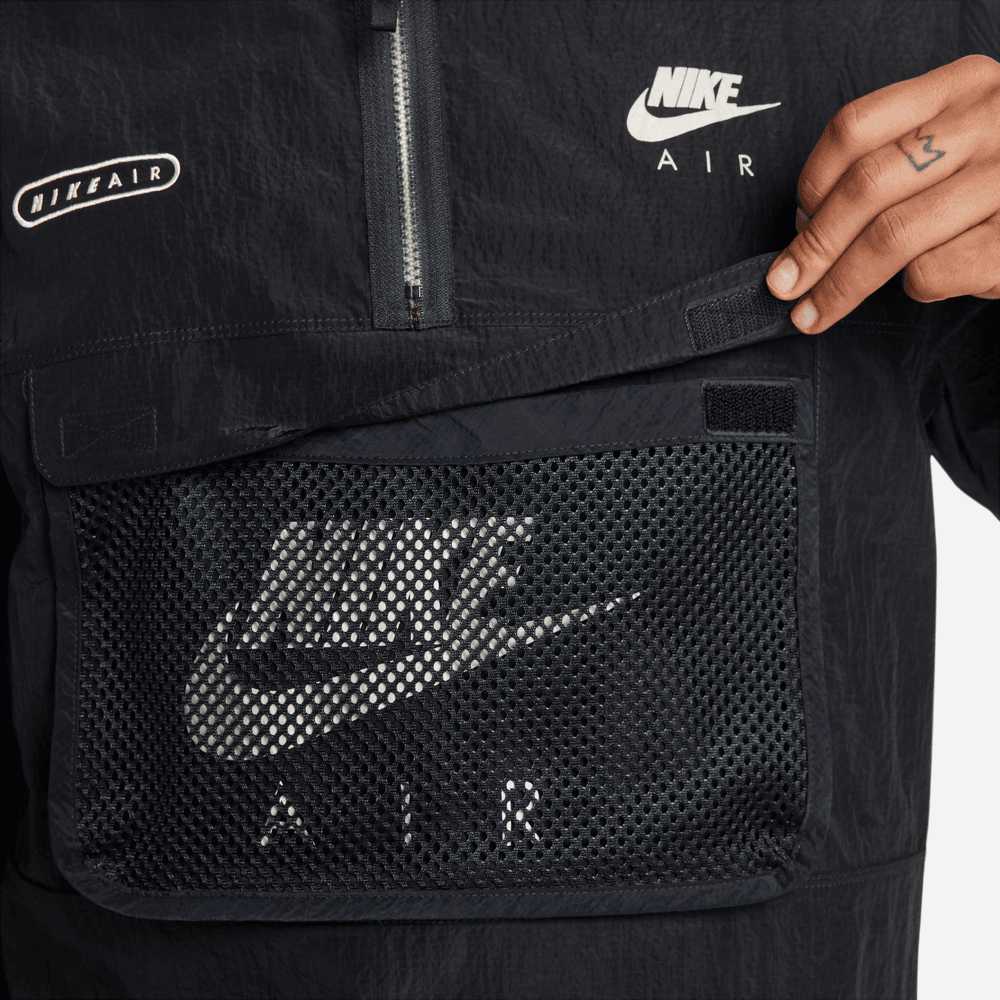 Nike Men's Woven Pullover Lined Jacket Black Nike