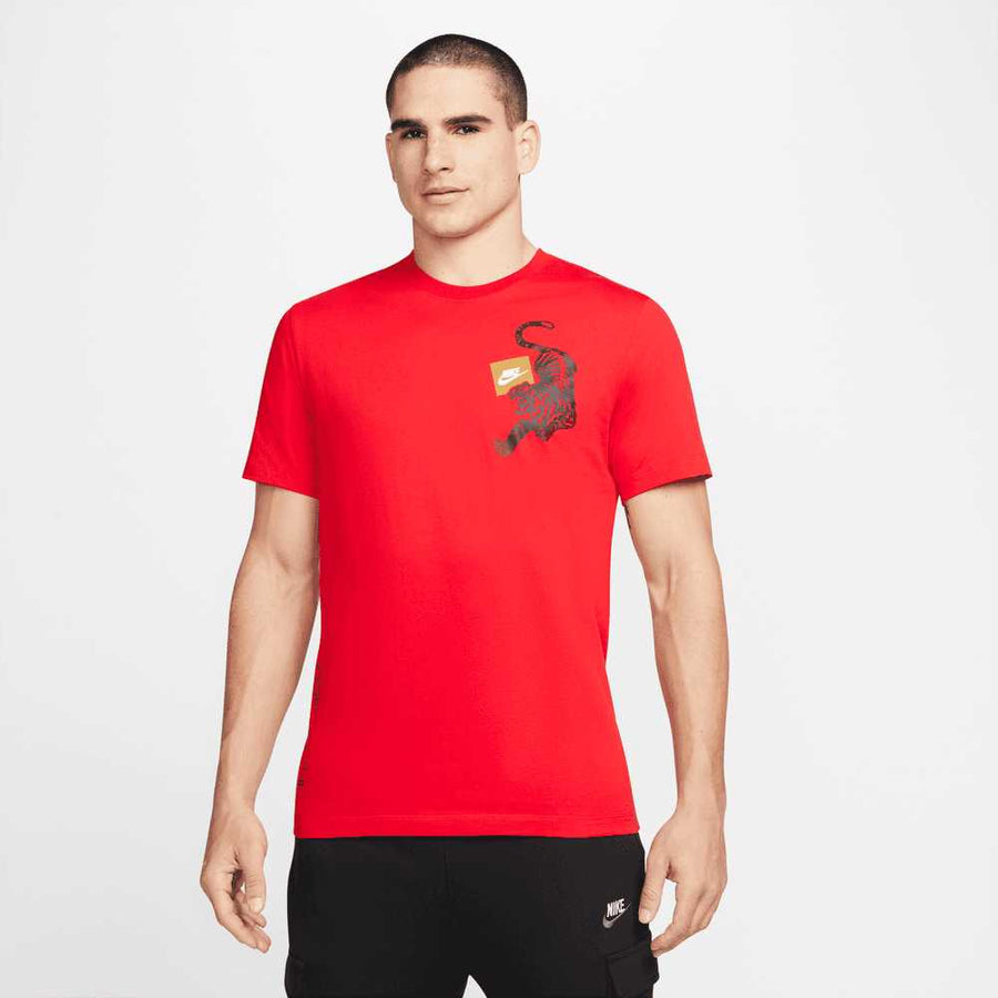 Nike Sportswear 'Tiger' T-Shirt Red Nike
