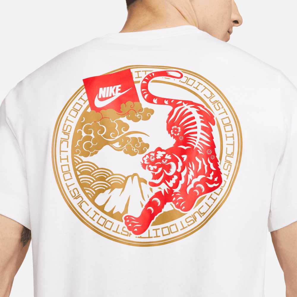Nike Sportswear 'Tiger' T-Shirt White - Puffer Reds