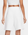 Nike Sportswear Essential White Fleece High-Rise Shorts Nike