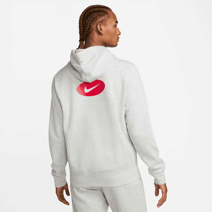 Nike Sportswear Oval Swoosh Zip Hoodie Grey Nike