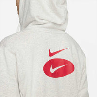 Nike Sportswear Oval Swoosh Zip Hoodie Grey Nike