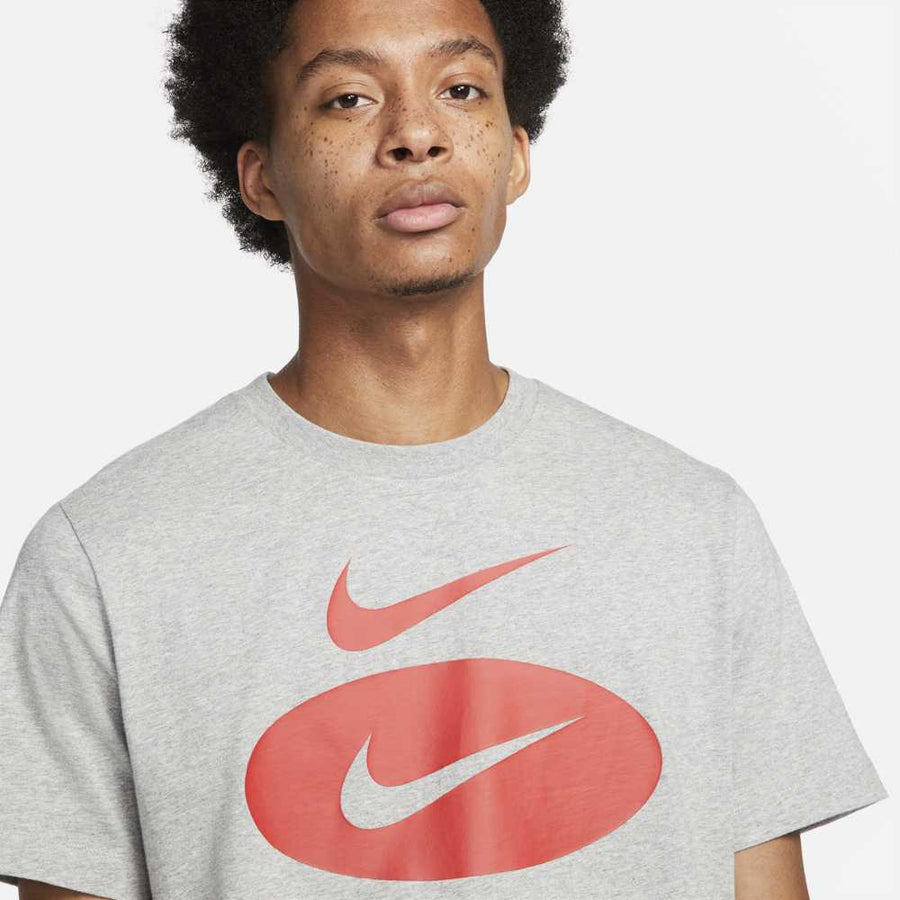 Nike Sportswear Swoosh Oval T-Shirt Grey Nike