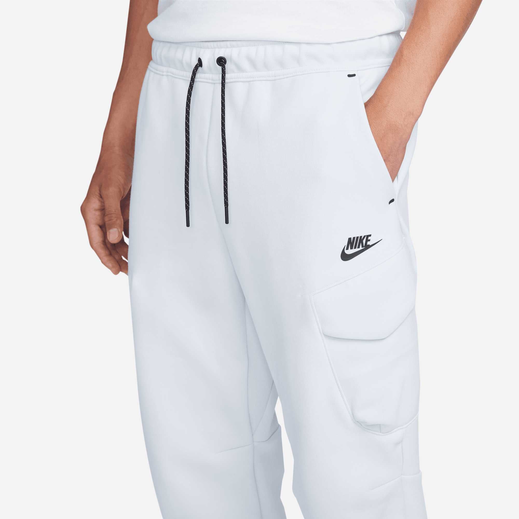 Nike Sportswear Tech Fleece White Utility Pants - Puffer Reds