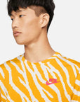 Nike Sportswear Tiger Print T-Shirt Gold White Nike