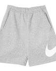 Nike Swoosh Grey Fleece Shorts Nike