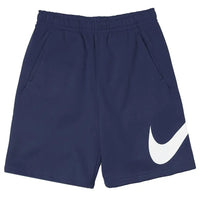 Nike Swoosh Navy Fleece Shorts Nike