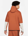 Nike Tech Fleece Color Block Jacket Rust Tan Nike