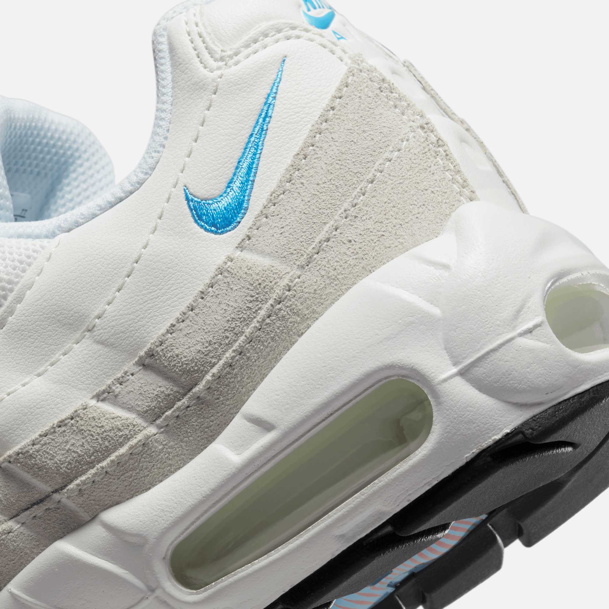 Nike air max 95 womens white and blue Clearance