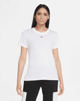 Nike Women's Essential Chest Swoosh T-Shirt White Nike