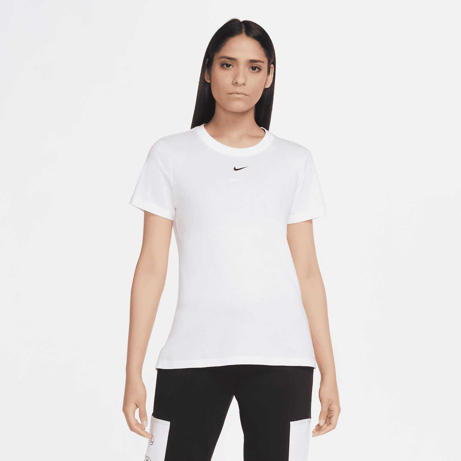 Nike Women's Essential Chest Swoosh T-Shirt White Nike