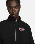 Nike Women's Essential Half Zip Crop Jacket Black Nike