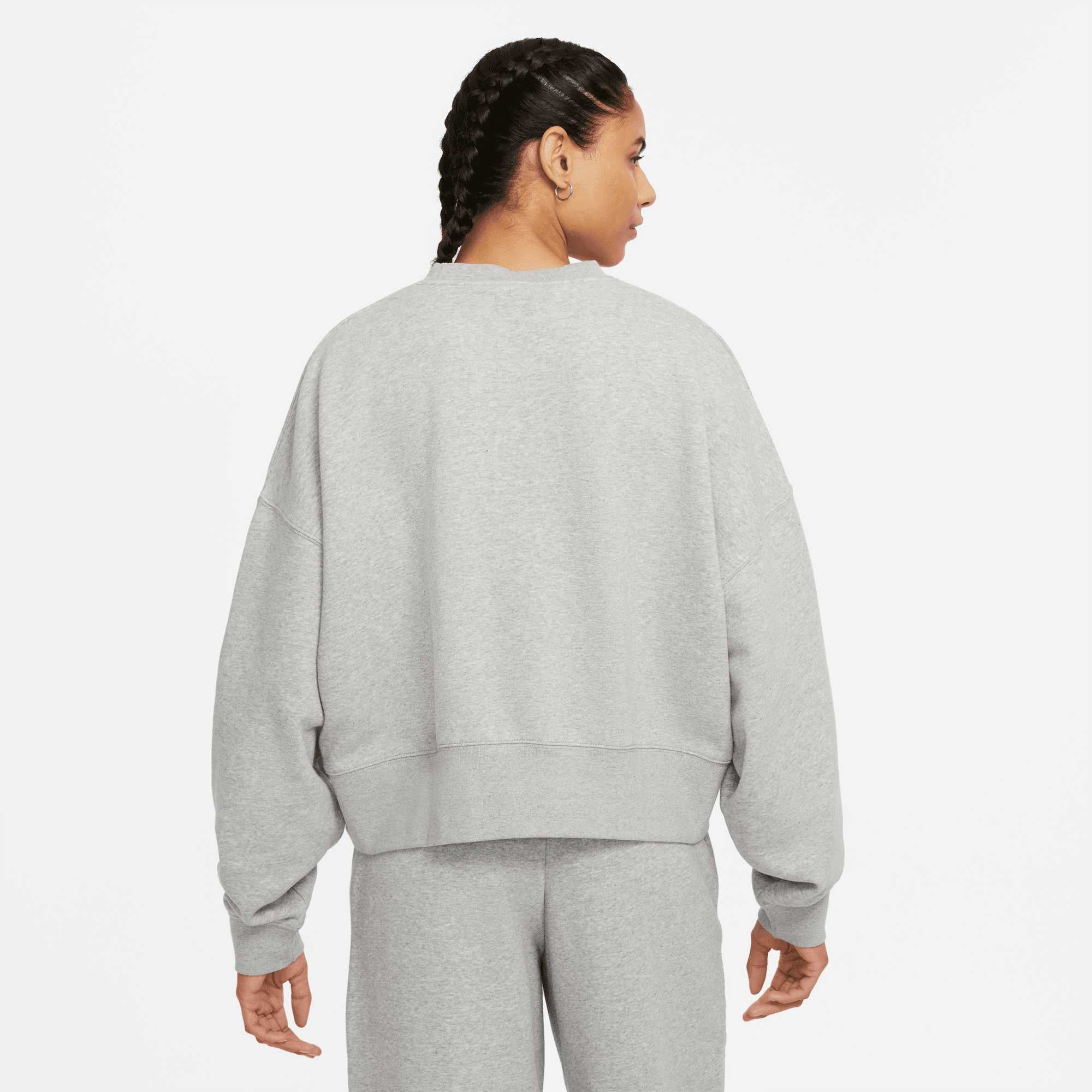 Nike Women s Essential Oversize Crop Crew Grey