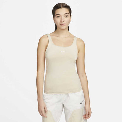 Nike Women's Fitted Tank Cream Nike