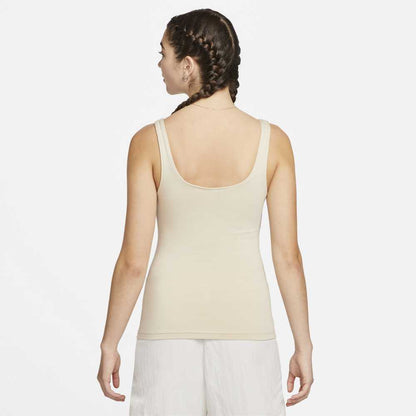 Nike Women's Fitted Tank Cream Nike