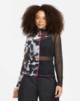 Nike Women's Icon Purple Stitch Sheer Top Nike