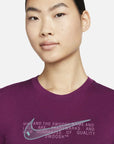 Nike Women's Swoosh Crop Top Purple Nike